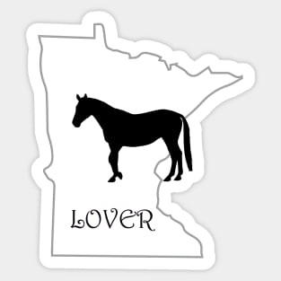 Minnesota Horse Lover Gift Sticker